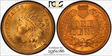 1886 1C Type 1 MS66RD