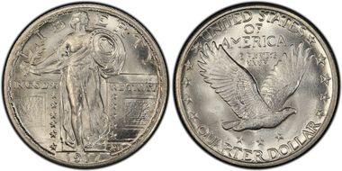 1917 25C Type 2 MS66+ FH
