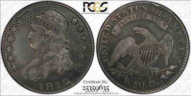 1817/4 50C Overton 102 F12