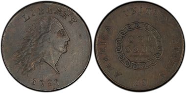 1793 1C Chain, America AU55BN