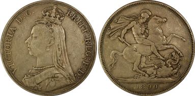 1890 Crown S-3921 VF30