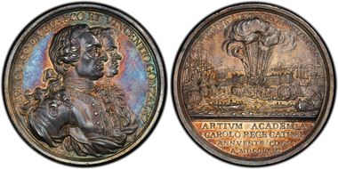 1763 AR Medal Betts-443, Morro Castle AU58