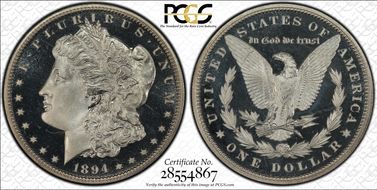1894 $1 PR67DCAM