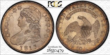 1813 50C O-108 AU58