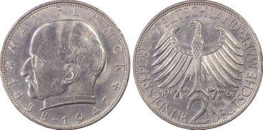 1967-D 2 Mk Planck MS65