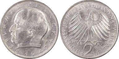 1970-D 2 Mk Planck MS63