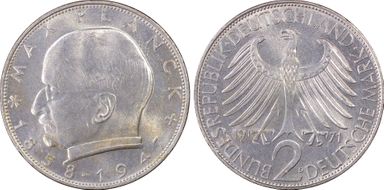 1971-D 2 Mk Planck MS63