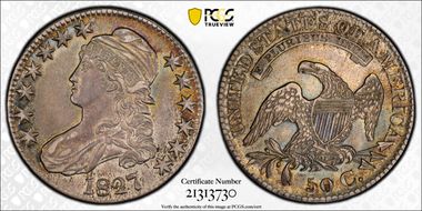 1827 50C O-118 AU53+