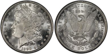 1890-CC $1 MS65+