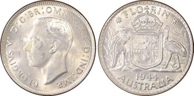 1944(m) Florin KM-40  Ag MS62