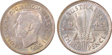 1949(m) 3D KM-44  Ag MS64