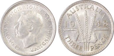 1948(m) 3D KM-37a  Ag MS63