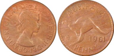 1961 Y. (p) 1D MS64RB