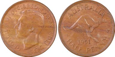 1951(p) 1/2D KM-42  w/ Dot MS63BN