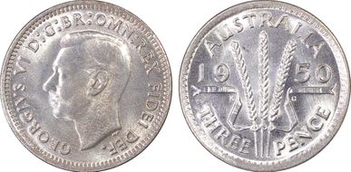 1950(m) 3D KM-44  Ag MS65