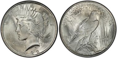 1922 $1 MS66