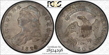 1820/19 50C O-102 AU58