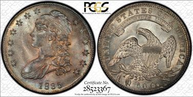 1835 50C O-103 MS65