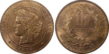 1898-A 10C Gad-265a MS65RD