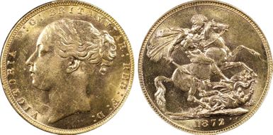 1872 Sov S-3856A St. George MS63