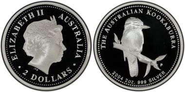 2004-P $2 Kookaburra 2oz Ag PR69DCAM