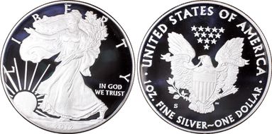 2012-S $1 Silver Eagle  75th Anniversary SF Mint Set PR70DCAM