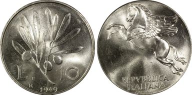 1949-R 10 L KM-90 MS65