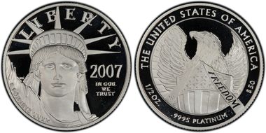 2007-W $50 Statue of Liberty 10th Anniversary Set PR69DCAM
