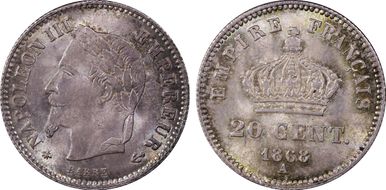 1868-A 20C Gad-309 F-150 MS66