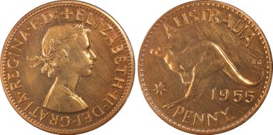 1955 Y. (p) 1D PR62RD