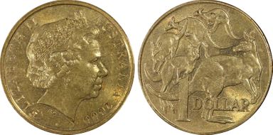 2000 $1 Mule-Struck w/10C Obv MS62