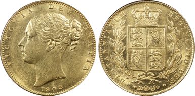 1843 Sov S-3852 AU58