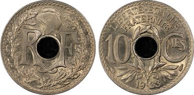 1933 10C Gad-286 F-138 MS67