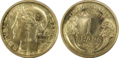 1935 1 Fr Gad-470 F-219 MS66