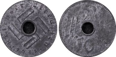1941-A 10 Pfg Military Issue MS63