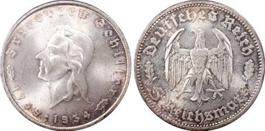 1934-F 5 Mk Schiller J-359 MS65