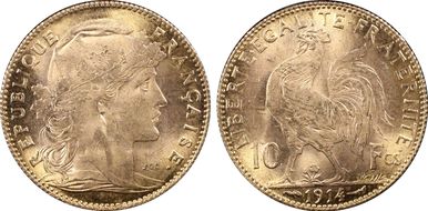 1914 10 Fr Gad-1017 F-509 MS65