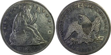 1859-O $1 AU50