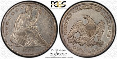 1859-O $1 AU50