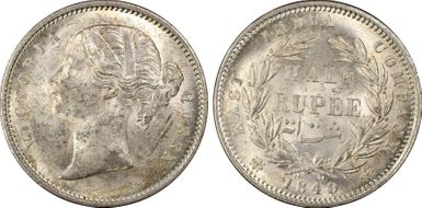 1840(B&C) 1/2 Rup SW-3.46 MS62