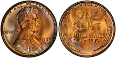 1939-S 1C MS67+ RD