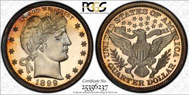 1899 25C PR66CAM