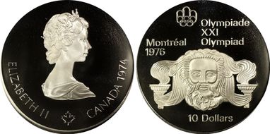 1974 $10 Zeus PR69DCAM