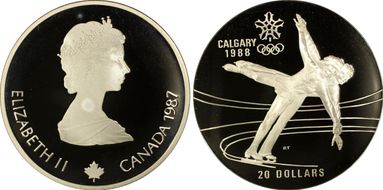 1987 $20 Figure Skating PR68DCAM