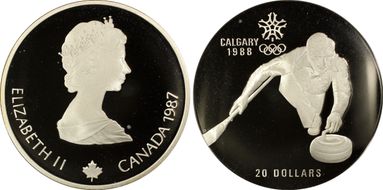 1987 $20 Curling PR68DCAM