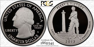 2013-S 25C Perry's Memorial NP-Silver PR69DCAM