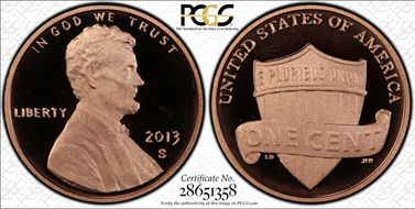 2013-S 1C Shield  Birth Set PR68DCAM