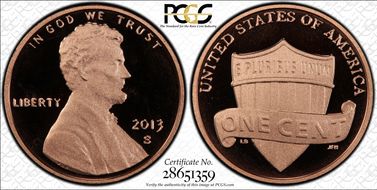 2013-S 1C Shield  Birth Set PR68DCAM