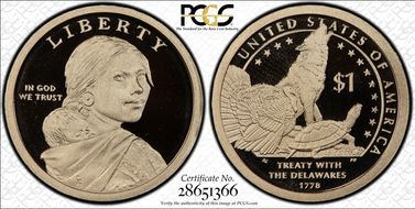 2013-S $1 Native American PR69DCAM