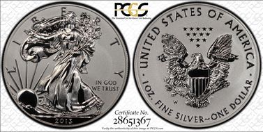 2013-W $1 Reverse Proof West Point Mint Set PR70